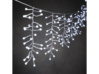 Ghirlanda "Icicle", berry white 650LED,8 function, L720 cm, 1 pcs