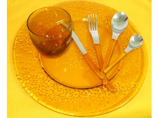Set pentru 2 persoane "Incontri Riveiera", Orange, 14 piese