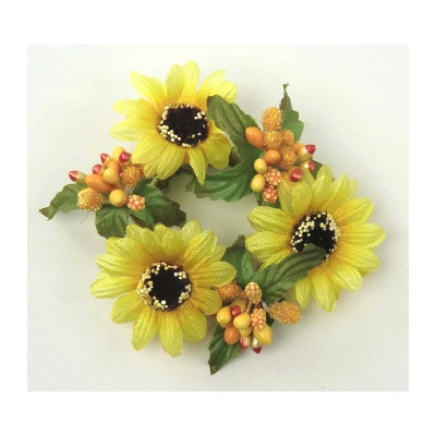Coronita "Daisy" (S) D8cm, Yellow, 1 buc, Coronite  artificiale, 