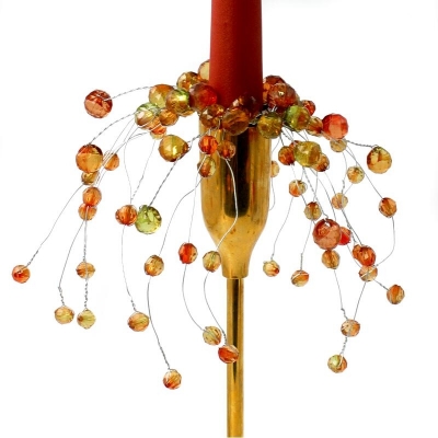 Coronita"Ciber pearl " Brown/green D2.5cm , 1 buc., Coronite  artificiale, 