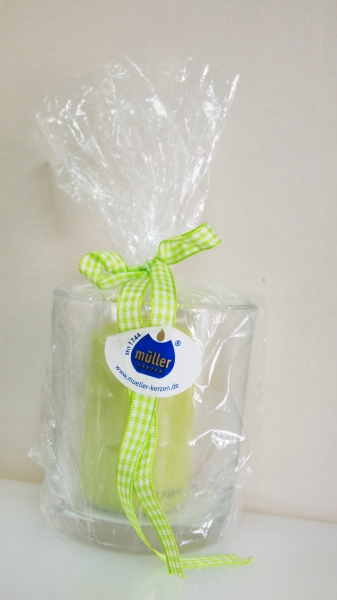 Luminare in pahar "Maxi" green, 1 buc, Holidays, 