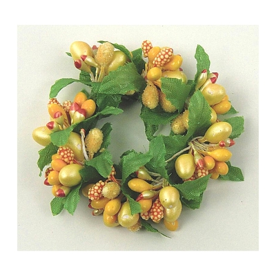 Coronita "Berry" (S) Yellow, 1 buc, Coronite  artificiale, 