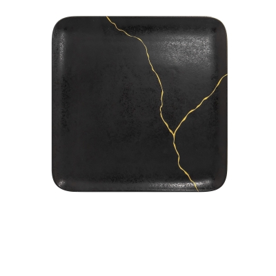 ”Kintzoo Gold”, Platou patrat, 31 cm, 1 buc, KINTZOO, 