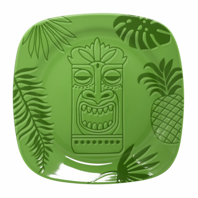 ”Aztek GREEN” Platou patrat, 27 cm, 1 buc, AZTEK, 