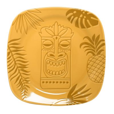 ”Aztek YELLOW” Platou patrat, 24 cm, 1 buc, AZTEK, 