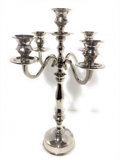Candelabru din inox cu 5 ramuri 27*11*40 cm, 1 buc, Sfeșnice și Candelabre, 