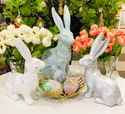Peter Decor iepuras ,28x13x46 cm, 1 pcs, Colecția de Paște, 