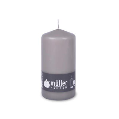 Lumânare - pilon " Grey " 135/68 mm,  1 buc, "BSS", 