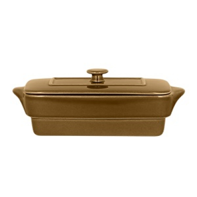 "Genesis” Caramel, Oală cu capac dreptunghiulară, 20 cm. , GENESIS, 