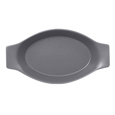 "Neo fusion"Platou oval cu doua minere t/rezistent 20cm.Gray 1buc., NEO FUSION, 