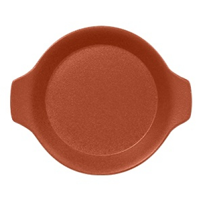 "Neo fusion"Platou rotund cu doua minere t/rezistent 16cm. Brown 1buc., NEO FUSION, 