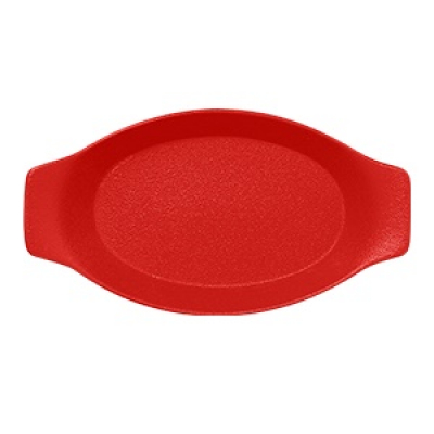 "Neo fusion"Platou oval cu doua minere t/rezistent 20cm.Red 1buc., NEO FUSION, 