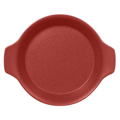 "Chefs fusion"Platou rotund cu doua minere t/rezistent 16cm. Dark red 1buc., CHEF, 