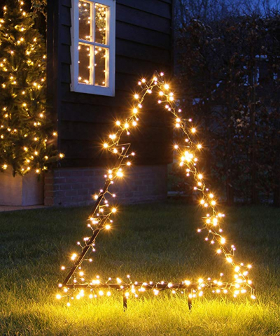 Decor de gradina "Brad", LED75, L83xH75, White, 1buc., Ghirlande electrice , 