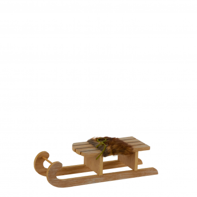 Decor "Saniuta", l30xh8cm, Brown, 1pcs., Decor Christmas, 