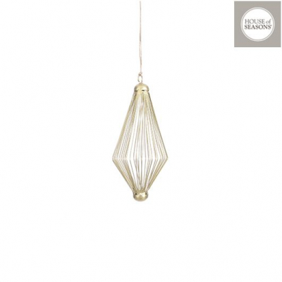  "Ornament", Gold, d6,5 cm, 1pcs, Decor Christmas, 