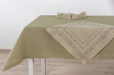 Set fata de masa 140*250 cm cu 6 servetele 45*45 cm, 7 piese, Fete de masă, 