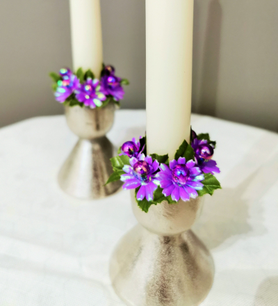 Coronita "Mini Mum" D6cm, Purple, 1 buc, Coronite  artificiale, 