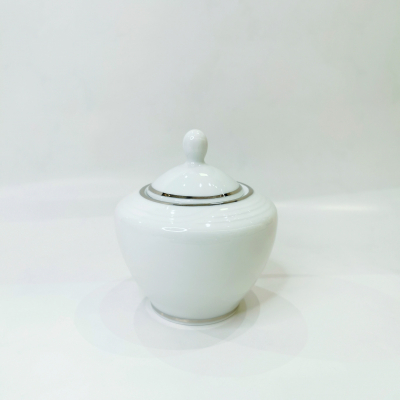 "Simplicity Thick Edge Platinum" Vas p/u zahar d-5,2 cm h-7,7 cm, 340ml, 1buc, Accesorii , 