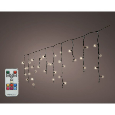Ghirlanda Dancing Icicle, warm white, 585cm , L120 cm, 1pcs, Ghirlande și decorațiuni LED, 