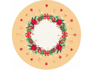 Fata de masa "Christmas Flowers", d 178 cm, 1 buc