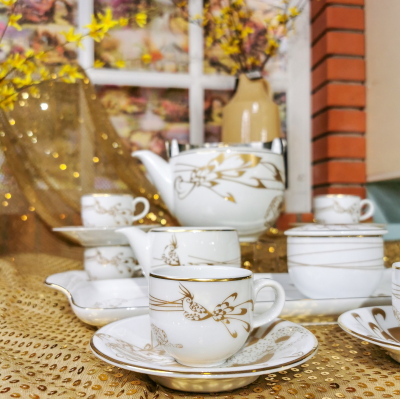 "Donna Pantera" Set cafea, 16 piese, Seturi de cafea pentru 6 persoane , 