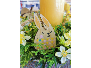 Decor de agatat "Easterbunny" Brown 2ASS L8.5xW5xH0.5cm, 1 buc