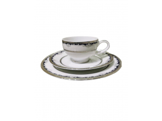 "Clear Platino" Set de cafea p/u 6 pers., 23 pcs.