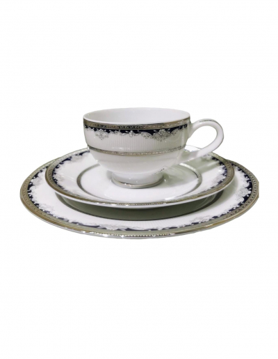 "Clear Platino" Set de cafea p/u 6 pers., 23 pcs., Seturi de cafea pentru 6 persoane , 