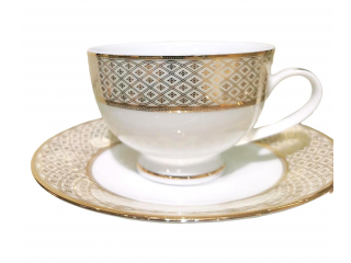 "Jewel Cream" Set de cafea p/u 6 pers., 23 pcs.