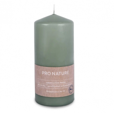 Lumanare pilon stearin "Mint" 150/68 mm 32h, 1 buc, Stearin collection, 