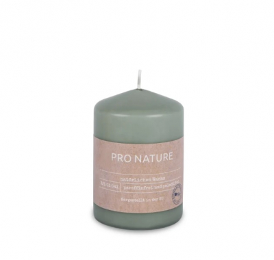 Lumanare pilon stearin "Mint" 100/68 mm 20h, 1 buc, Stearin collection, 