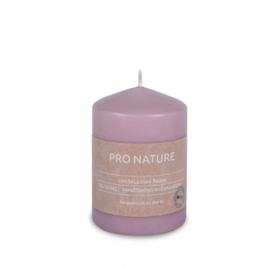  Lumanare pilon stearin "Lilac" 100/68 mm 20h, 1 buc, Stearin collection, 