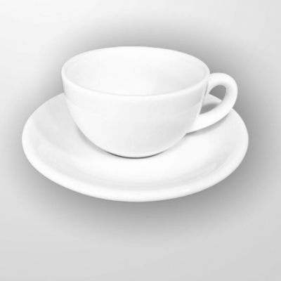 "White" Cana p/u cafea cu farfurioara, 100ml, 2pcs, Promo , 