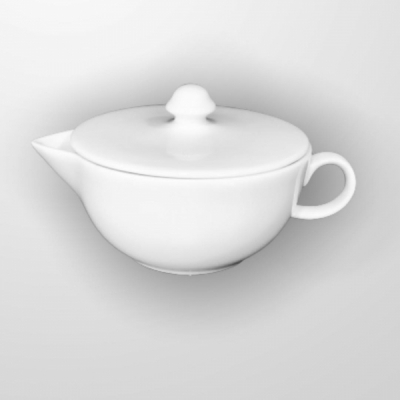 "Horeca Whitet B/S" Sosiera cu capac 395 ml, 1buc., Promo , 