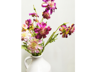  Floare artificiala "Scabiosa " h65cm, 1 buc.