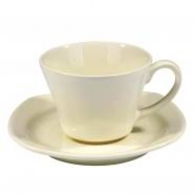 "Asya " Cana p/u cafea + farf. ivory, 2 pcs,  Sale Ceramic collection, 