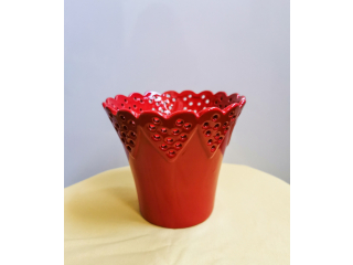 Ghiveci "Freaky Cuori" Red H14 D16, 1 buc