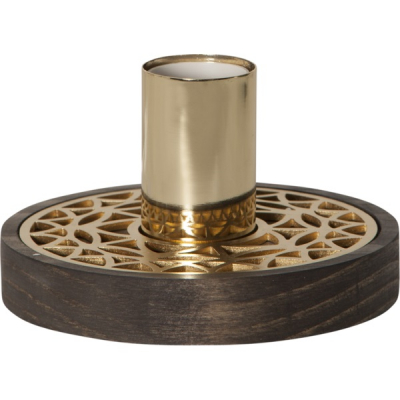 Suport E27 Magic Brown wooden '',15*9cm,1 buc, Industrial vintage, 