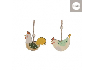 Decor de agatat "Chicken" 2ASS L7xW5xH0.5cm, 1 buc