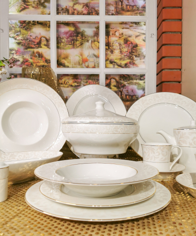 "Fine Dine-Oasis" Set de masa p-u 12 pers, 53 pcs, Servicii de Masă pentru 12 persoane, 